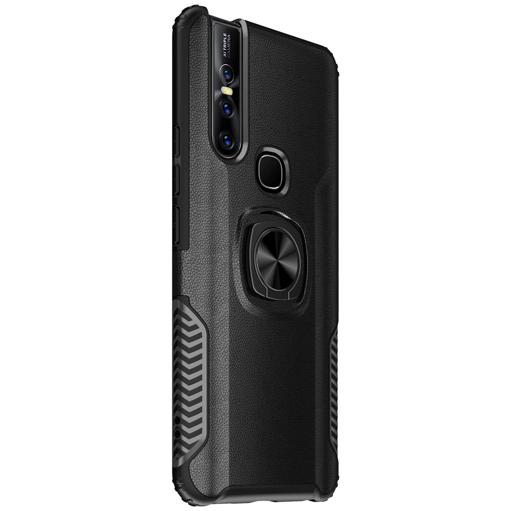 ДЛЯ vivo V15 Pro чехол Роскошный рыцарь Броня задняя крышка для vivo V15 Прочный Гибридный автомобильный держатель Кронштейн чехол для телефона(XS0418