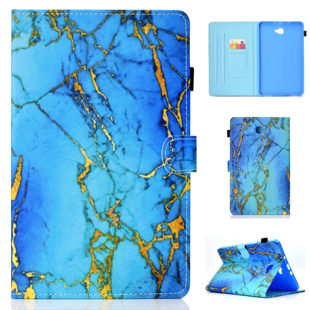 Чехол с рисунком кожаный флип чехол подставкой Магнитный для Samsung Galaxy Tab A 10 1 T585 T580