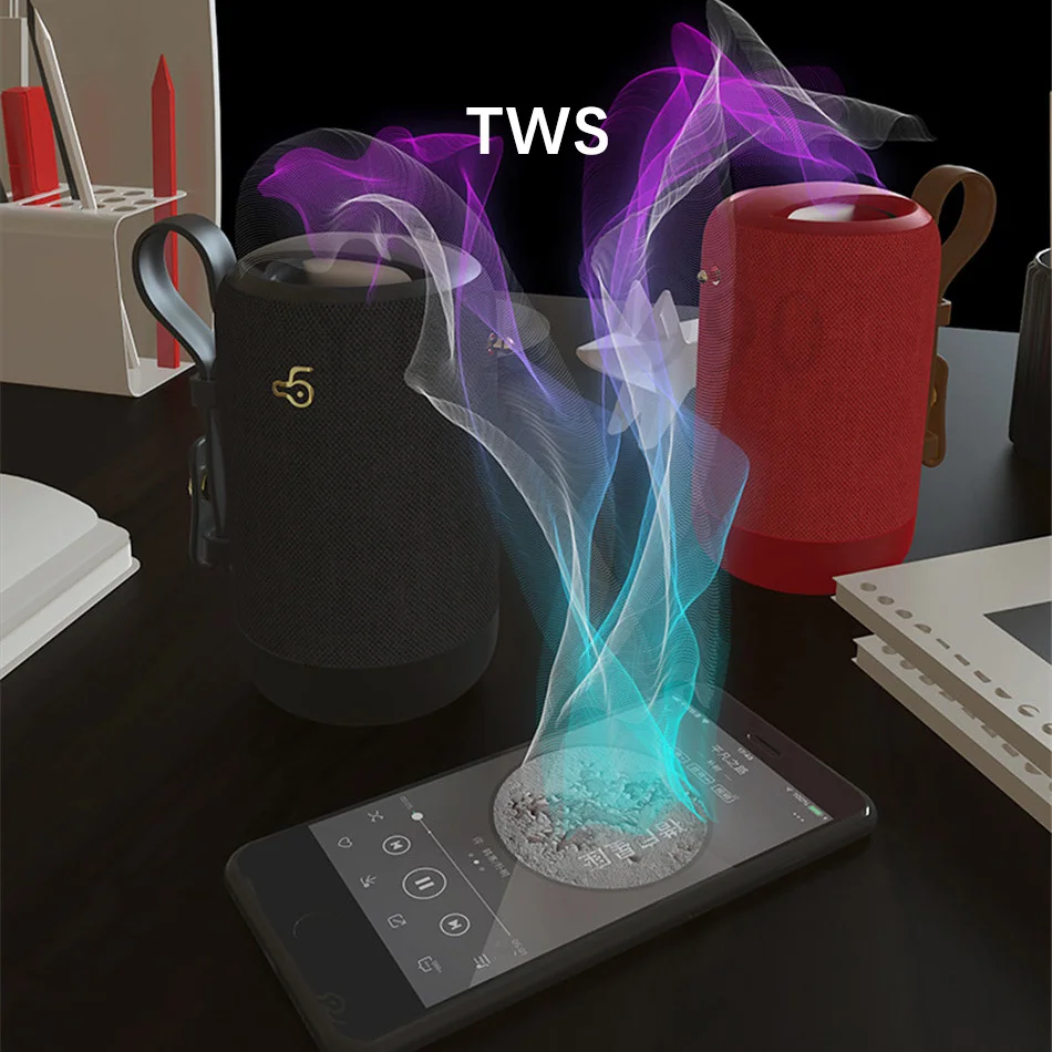 Портативный Tws 10 Вт Bluetooth колонки беспроводной громкоговоритель Саундбар звук стерео Открытый Бумбокс водонепроницаемый caixa де сом бар