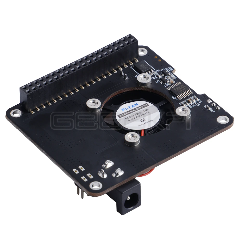 GeeekPi DockerPi плата питания для Raspberry Pi 4B и 3B+ и все платформы питания Авто Вентилятор охлаждения Плата расширения
