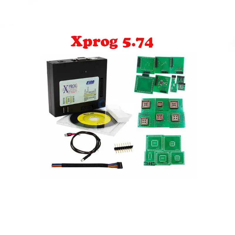Новая версия Xprog 5 74 EEPROM IMMO ЭБУ Программист Полный Адаптеры xprog м коробка V5.74 чип