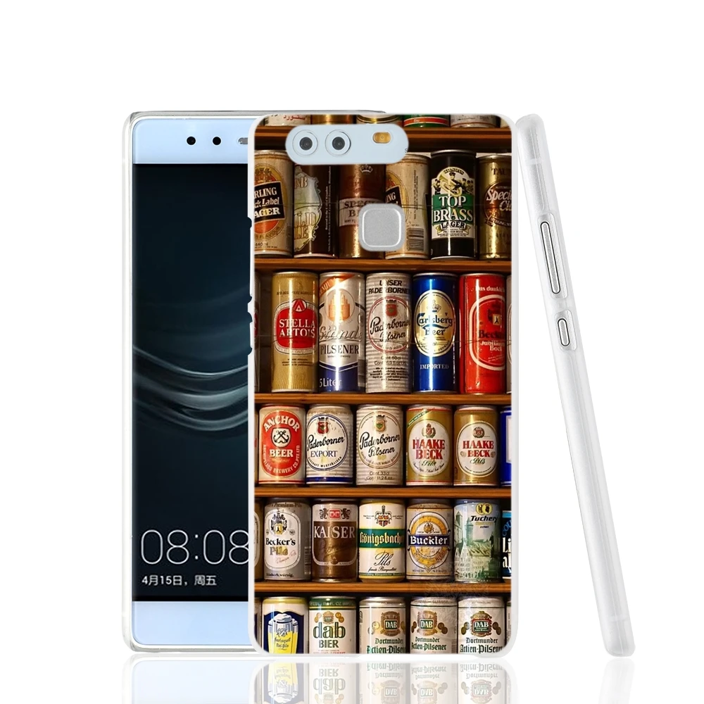 HAMEINUO крутой летний кожаный чехол со стаканом пива для телефона huawei Ascend P7 P8 P9 P10 lite