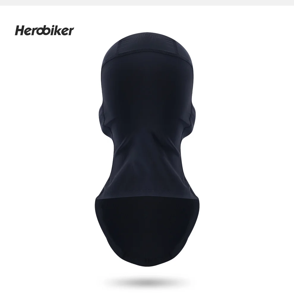 HEROBIKER мотоциклетная Балаклава, черная маска на все лицо, кепка, защита от солнца, мотоциклетная маска на лицо, мотоциклетная маска на шлем