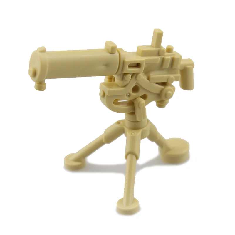 5 шт./лот 4 цвета MOC пушки Gatling M2 Ступка M2HB M1919 строительные блоки тяжелые пулеметы