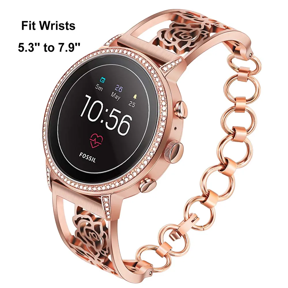 Женский ювелирный ремешок для часов Fossil Gen 4 Q Venture HR/Gen 3 Venture/Q Tailor/Q Scarlette Band Quick Release
