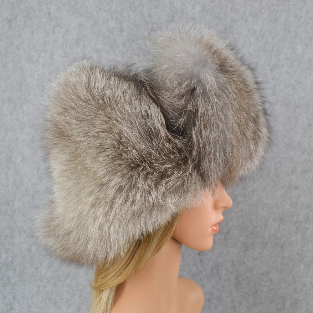 Россия 100% из натурального меха лисы Куртка бомбер шапка зимняя обувь на теплом