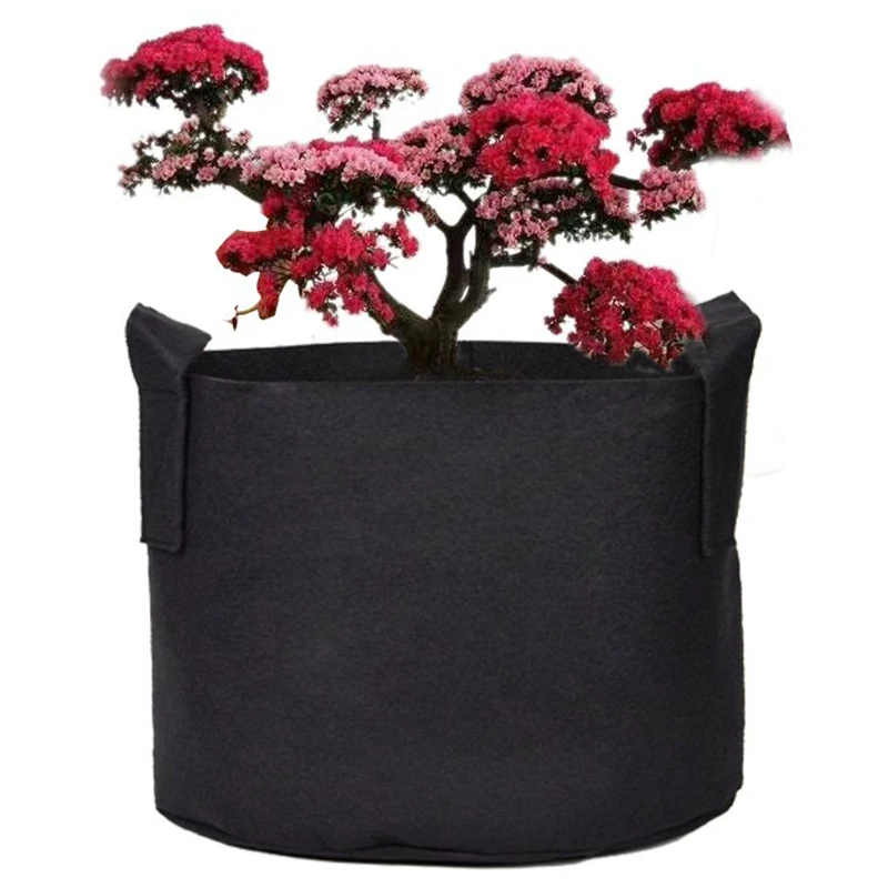 Garden 6-Pack 7 Gallon Grow Bags /Aeration Fabric Pots /Plant Bag/Handles (Black) | Дом и сад