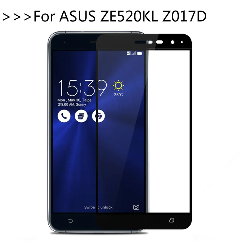 Закаленное 3D стекло для ASUS ZenFone 3 5 2 ZE520KL полноэкранная Защитная пленка Z017D |