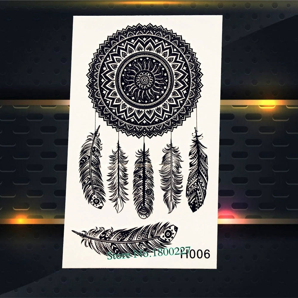 Новая подвеска в виде полумесяца татуировка совы наклейка водонепроницаемая