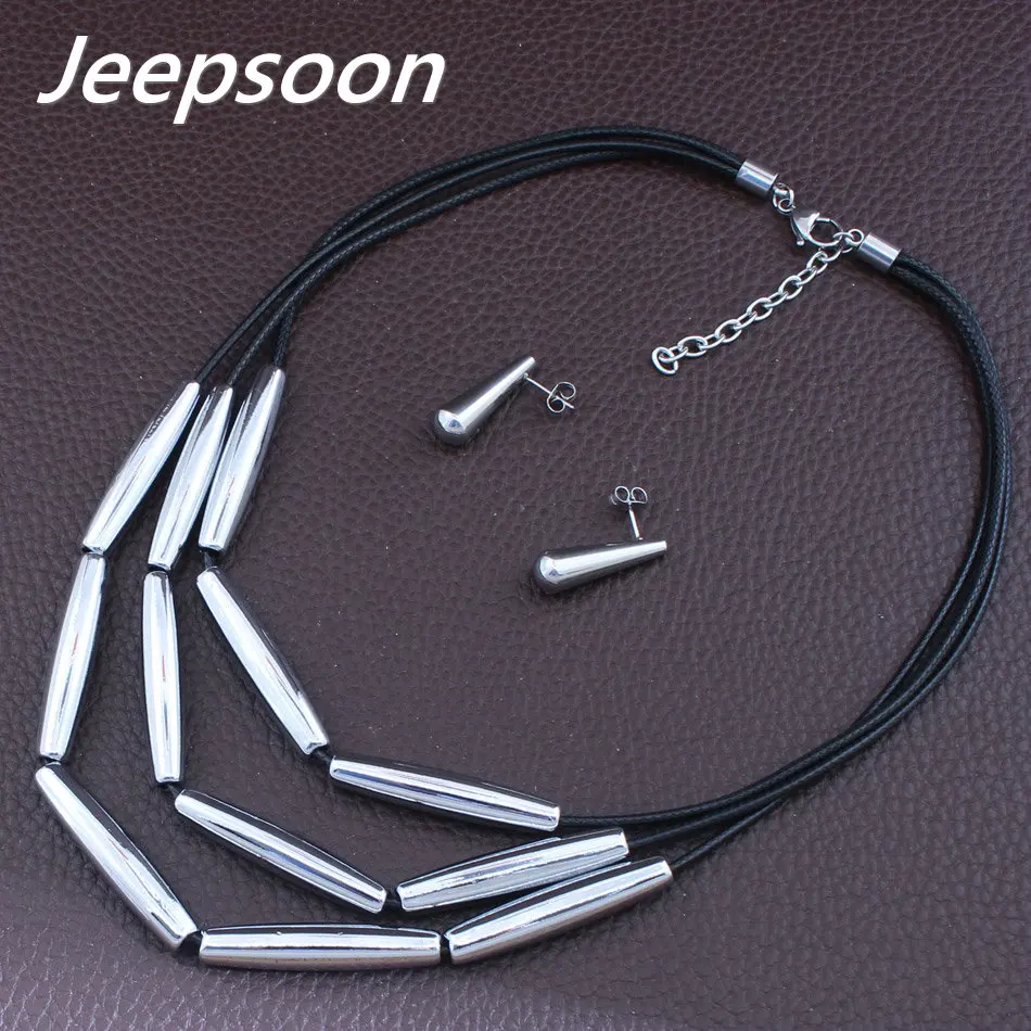 Оптовая Продажа Модные ювелирные изделия из нержавеющей стали ожерелье и набор