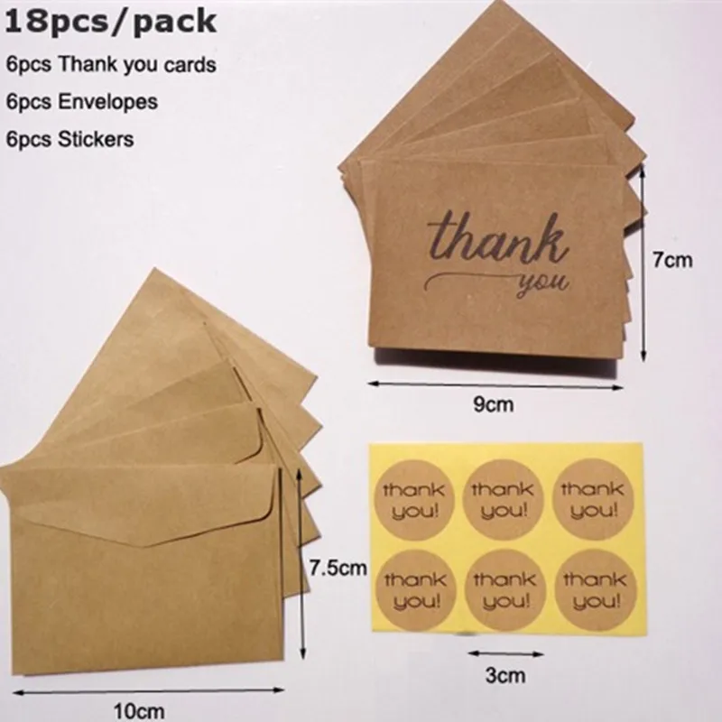 6 шт. винтажные открытки из крафт бумаги для дня рождения|Открытки и приглашения| |