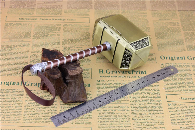 Мстители Thor's Hammer Toys Thor Custome маскарадная игрушка для сцены подарок детей 20 см