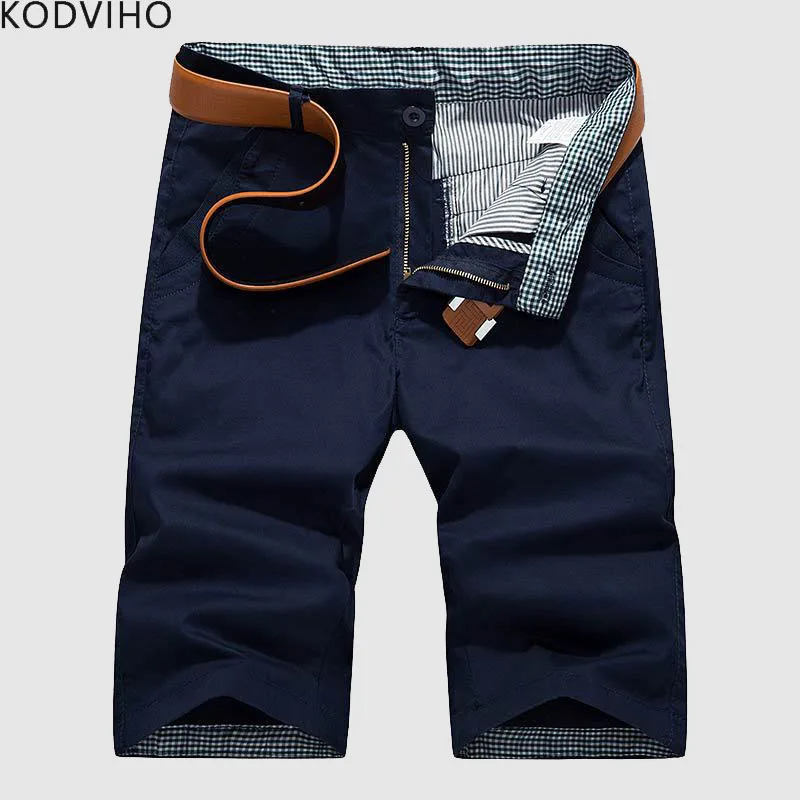 Шорты мужские хлопковые однотонные повседневные короткие брюки летние модные
