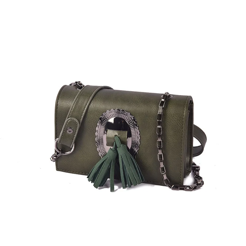 2017 Women Messenger Bags Tassel Shoulder Bag Chains Crossbody For Ladies Casual leather bags bolsas feminina | Багаж и сумки