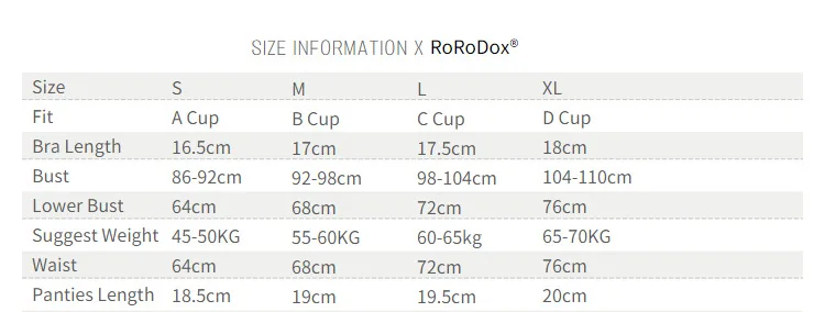RoRoDox Женский комплект нижнего белья пуш-ап сексуальный милый бюстгальтер с мягкими чашечками трусики стринги нижнее белье сексуальное детское