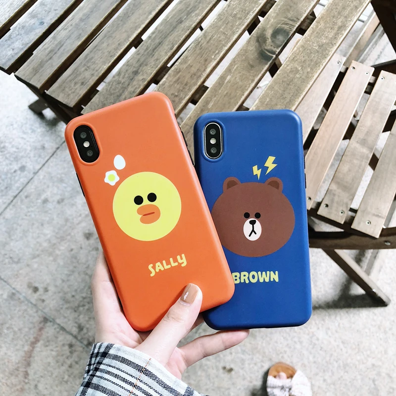 Модные чехлы для телефонов с милыми животными iphone 6 7 8 Plus X XS XR XSMAX Мультяшные пары
