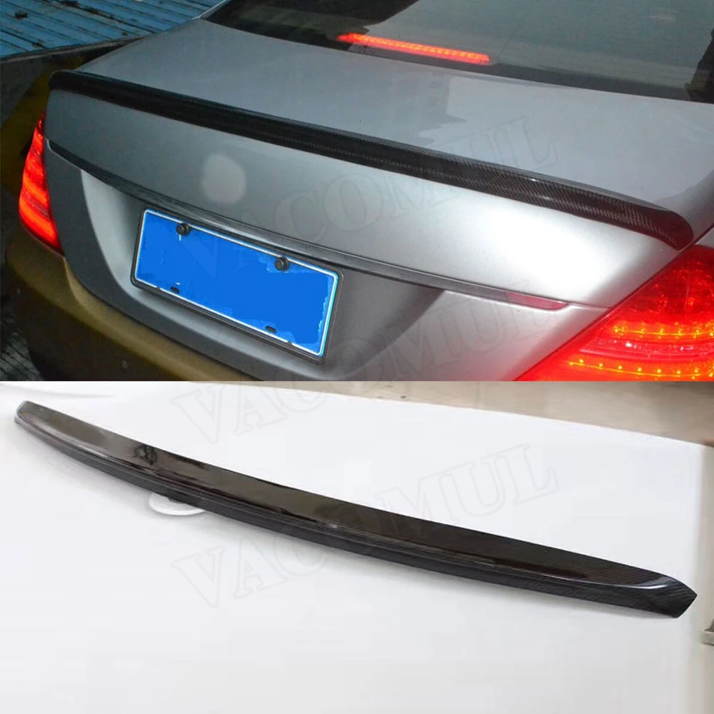 

Car Carbon Fiber Rear Spoiler Wings for Mercedes Benz S Class W221 4 Door S400 S500 S600 S63 AMG 2005-2013 Car Styling