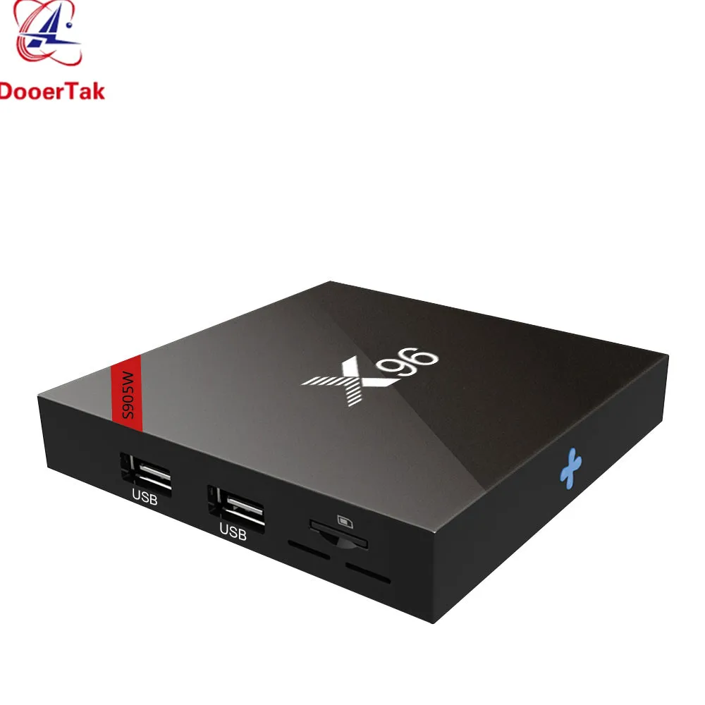 5 шт. до X96W Android 7,1 4K tv BOX Amlogic S905W четырехъядерный 1G/8G 2G/16G 2,4G wifi H.265 VP9 UHD HDMI 2.0A умный медиаплеер