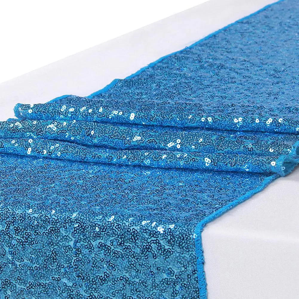 Твердые блесток Настольная дорожка s Блеск вечерние поставки тканевые украшения