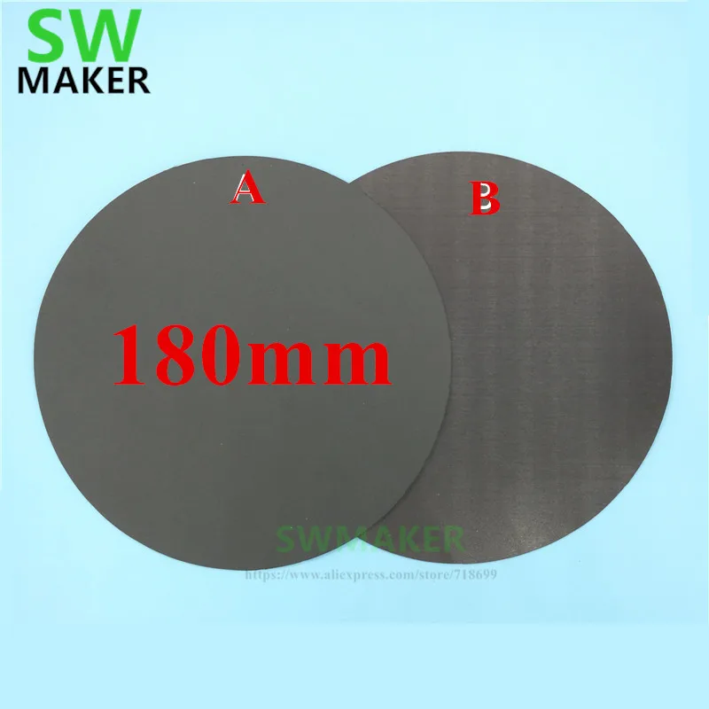 180 мм круглая магнитная клейкая лента для печати наклейка сборки FlexPlate DIY Kossel/Delta