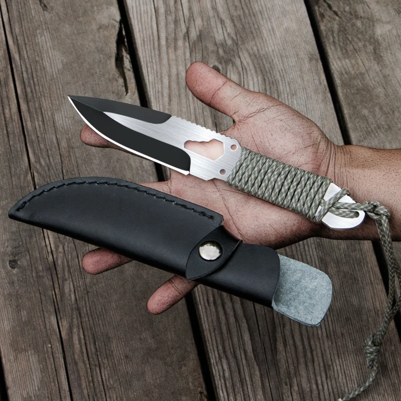 

HX OUTDOORS army Survival knife outdoor tools high hardness small straight knives essential tool for self-defense Favorites EDC