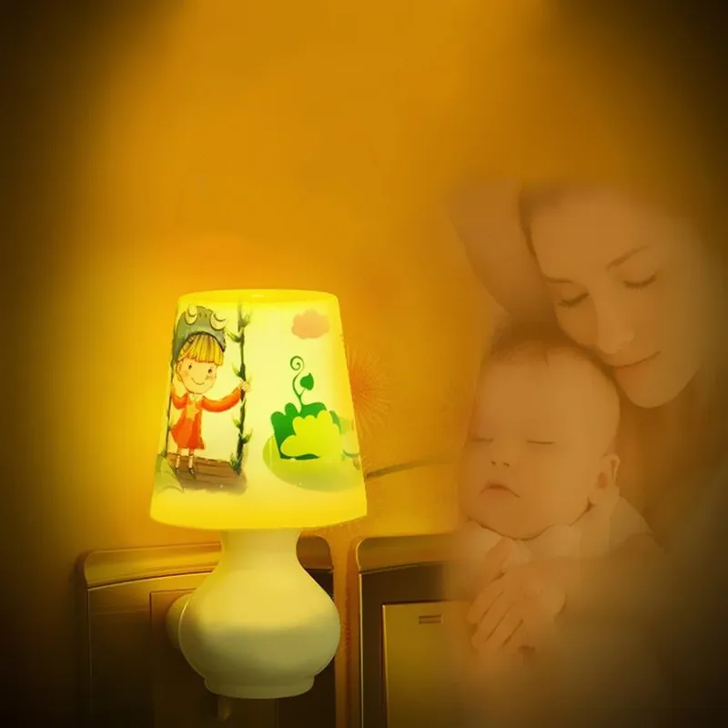 Высокое качество светодиодный Ночной светильник переменного тока 110 220V plug