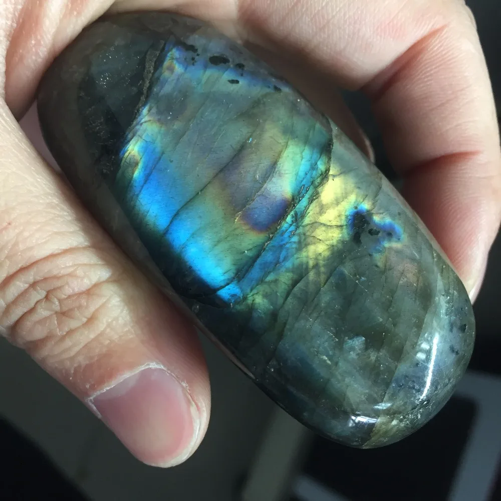 LB509 натуральный Лабрадорит камни 123 г голубой свет Feldspar Золотой Лабрадор лунный
