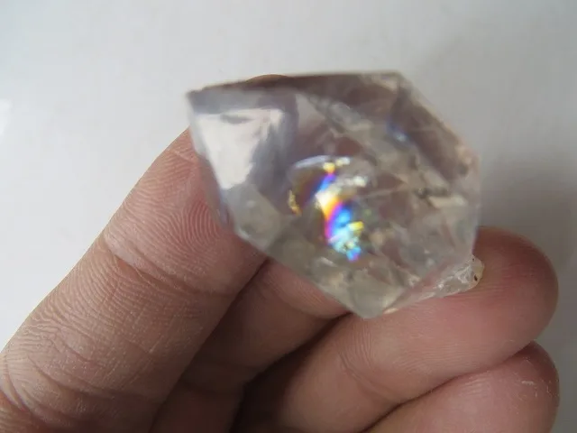 50ct AAA супер прозрачный Кварцевый Алмаз херкимера с большой радугой