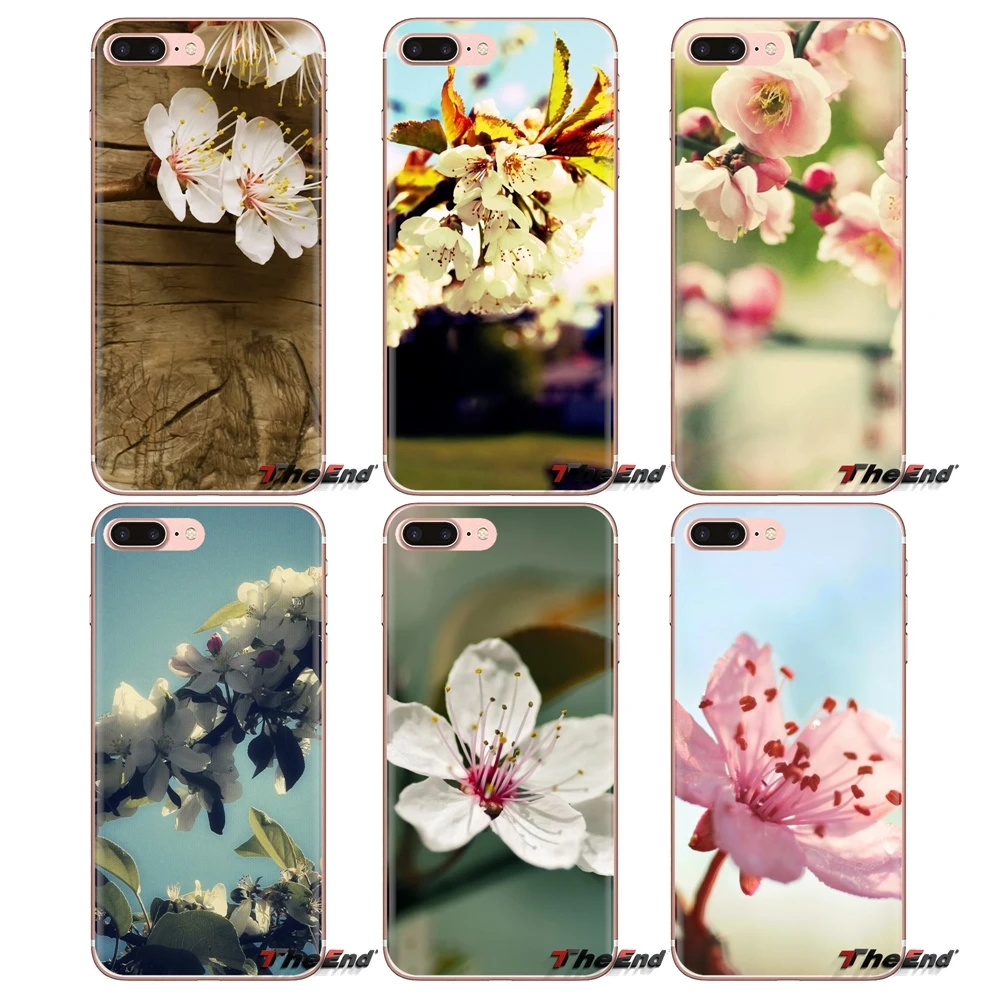Прозрачные мягкие чехлы для Xiaomi Redmi 4A S2 Note 3 3S 4 4X 5 Plus 6 7 6A Pro Pocophone F1 Macro Spring Flower Bloom |