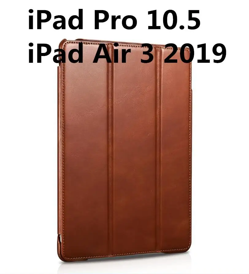 iPad pro 10.5 Air 3 ICarer для iPad Pro 11 дюймов Винтаж серия натуральная кожа чехол для iPad Pro 12,9 дюйма Смарт Настоящее кожаный чехол - Цвет: iPad pro 10.5 Air 3