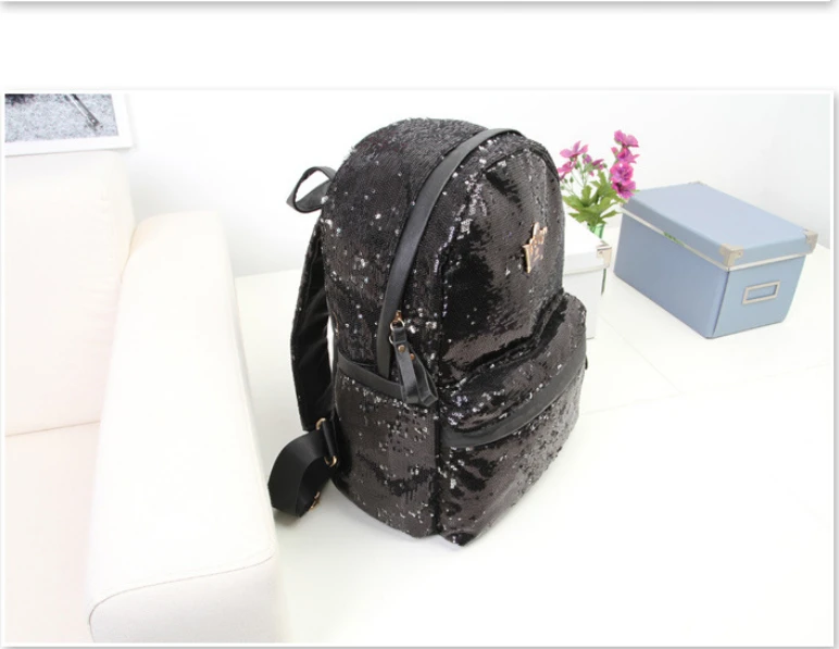1 шт. женский рюкзак с блестками и короной|paillette backpack|backpack fashionfashion backpack |