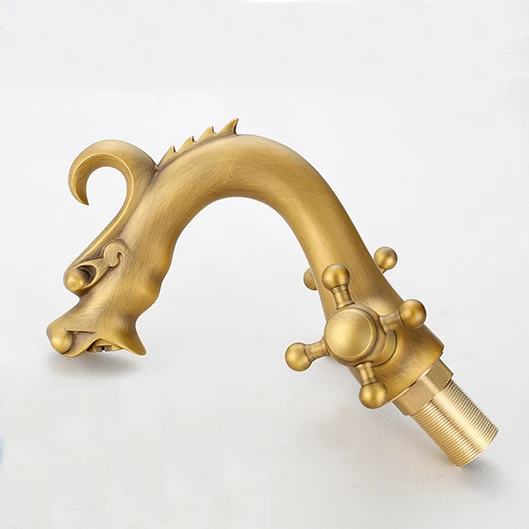 Бесплатная доставка Кран для ванной комнаты в стиле дракона, античная бронза, латунь, смеситель для ванны, раковины, унитаза DONA4022.
