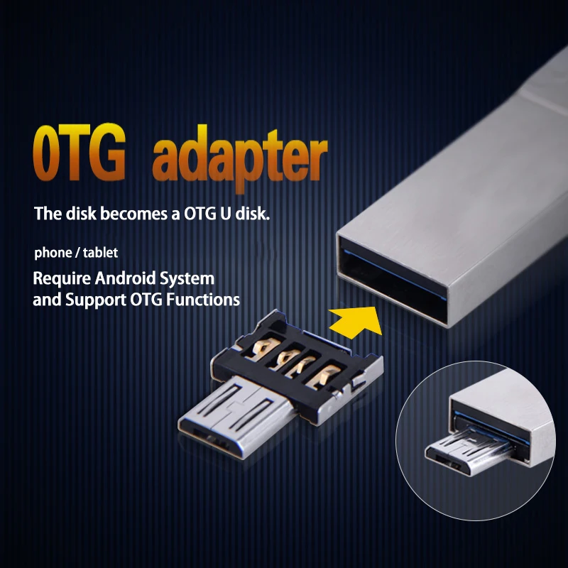 Переходник USB A в Mirco otg переходник для смартфонов и планшетов Android|Адаптеры карт