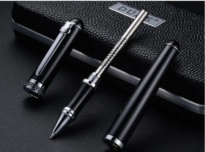 Роскошные черные металлические шариковые ручки Duke D2 модные канцелярские