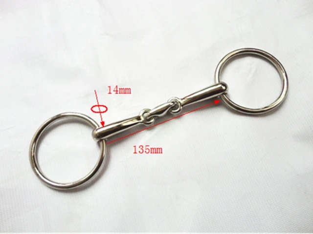 Кольцо из нержавеющей стали Snaffle Bit 10,5 см мундштук Конное оборудование Конный продукт(H0828