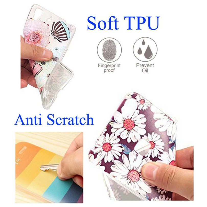 Soft Phone Case For Xiaomi Redmi 4X Note 4 4A TPU Colorful Marbling Leaf Painted Silicone Mi A1 Pro D072 |