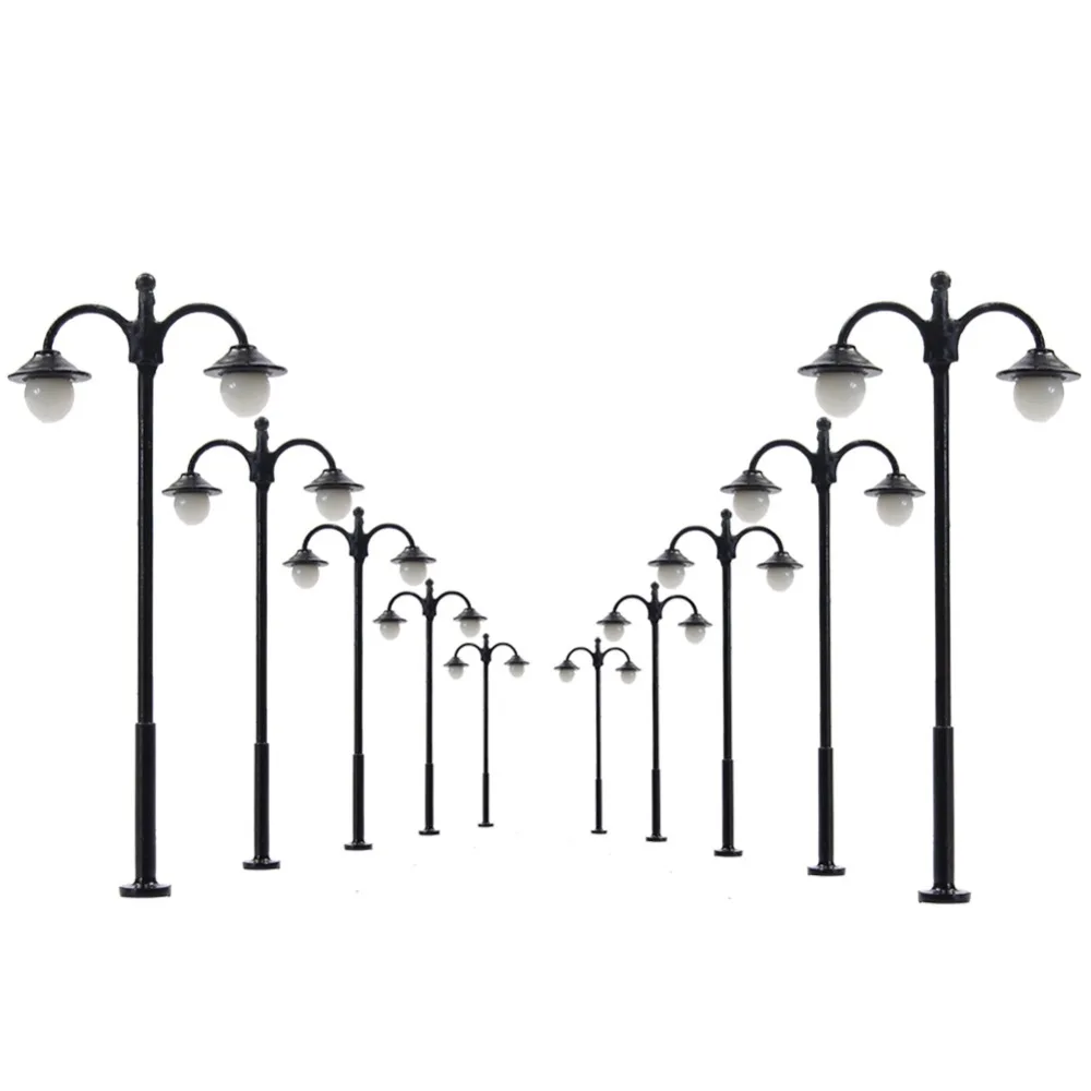 10 шт. модели железнодорожного Досуг светодиодный фонарный столб светильника