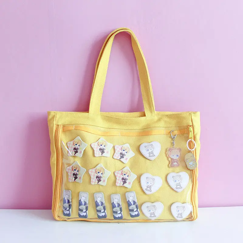 Japanese Sweet Lolita Small Fresh Harajuku Canvas Handbag Shoulder Bag JK Itabag Cosplay