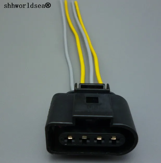 Shhworldsea 4 Pin 3 5 серии катушки зажигания Разъем 1J0973724 Автомобильный датчик кислорода