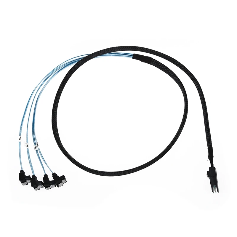 1 meter 36P mini SAS SFF hard disk cable 8087 4 x SATA 7 P angle |