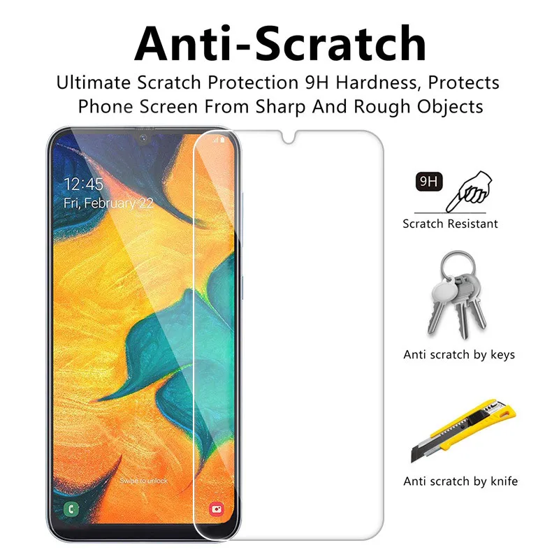 Закаленное стекло для Samsung Galaxy A10 A20 A30 A40 A50 A70 M10 M20 M30 прозрачное M 10 20 Защитная