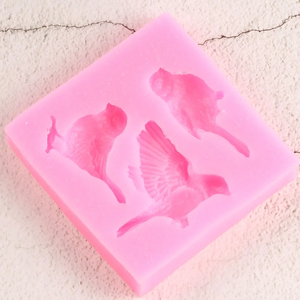 Sugarcraft силиконовая форма для птиц помадка инструменты украшения торта конфеты