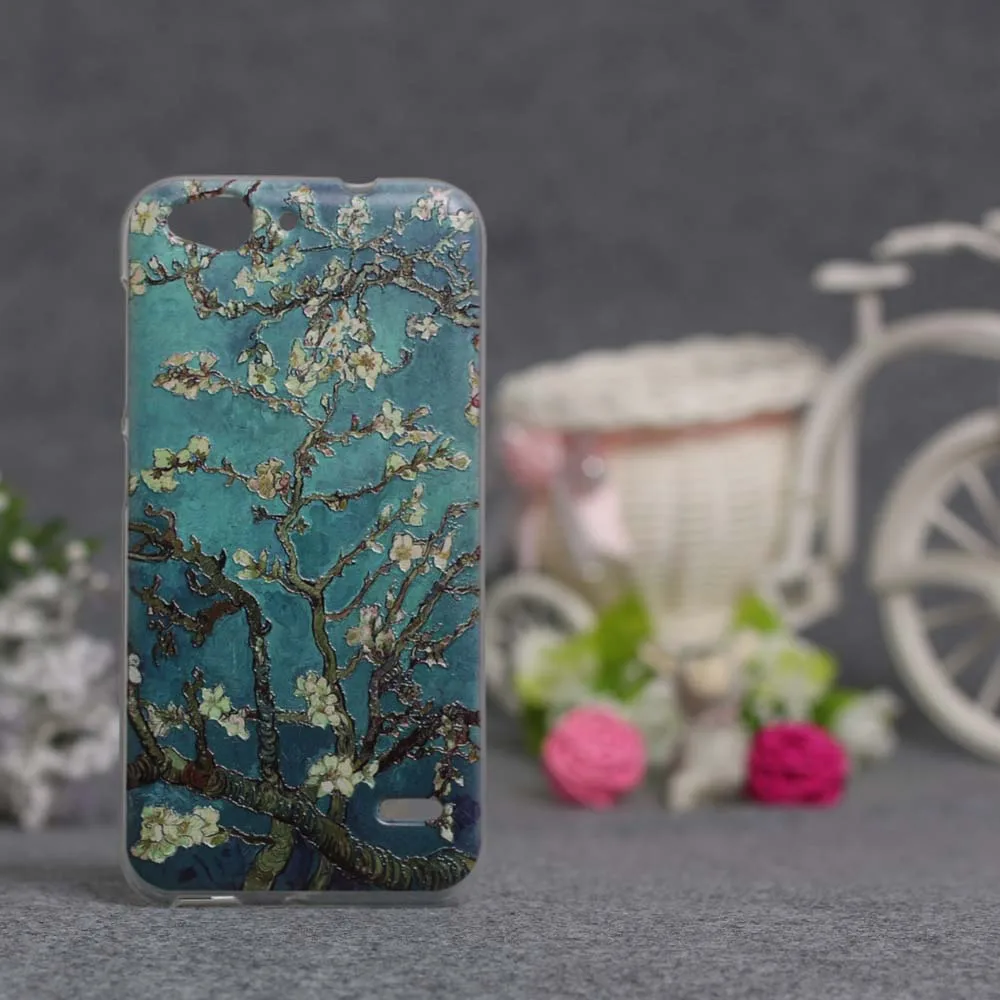 Чехол для ZTE лезвие S6 чехол s Роскошный Цветочный Рисунок полиуретан) и силикона с