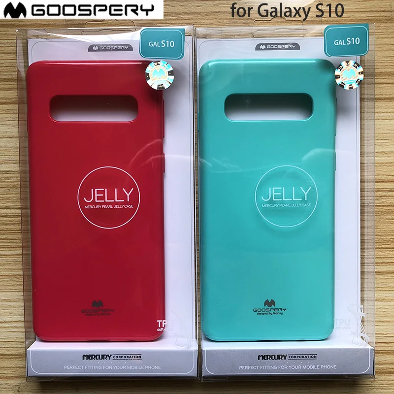 Оригинальный мягкий защитный тонкий чехол Mercury Goospery Pear для Samsung Galaxy S10|Бамперы| |