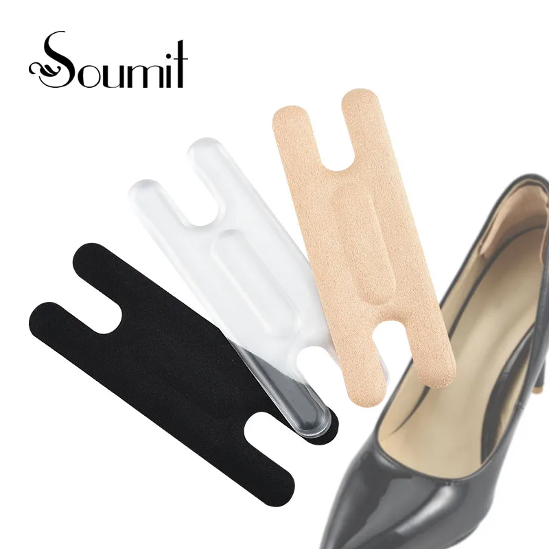 

Soumit 3 pairs silicone Gel insoles Heel Pads H Fashion Heel Protector shoe insole Heel Foot Adhesive liners cushions templates