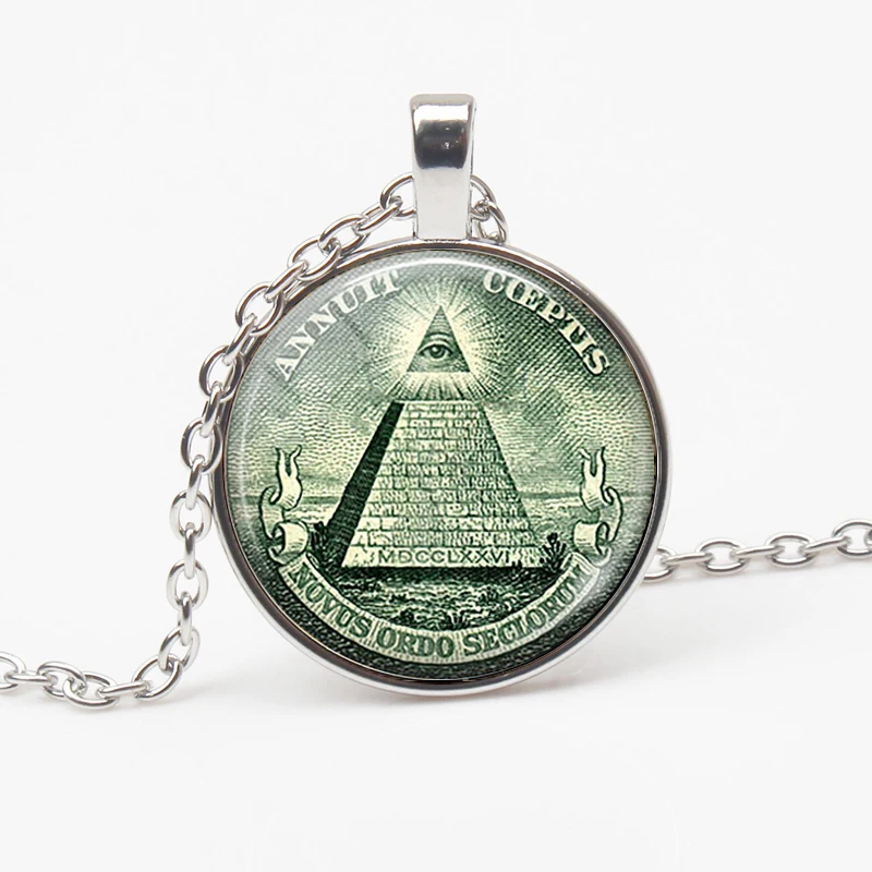 Винтажное украшение в стиле провидения ожерелье виде пирамиды кулон с