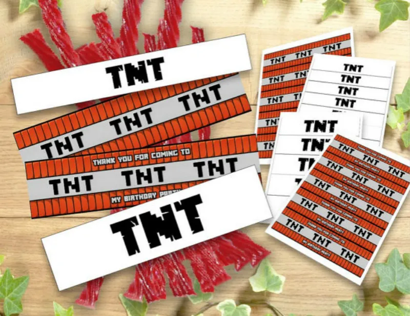 6 шт для TNT День рождения этикетки Обёрточная бумага s чел конфеты украшения | Украшения своими руками для вечеринки -32879260290