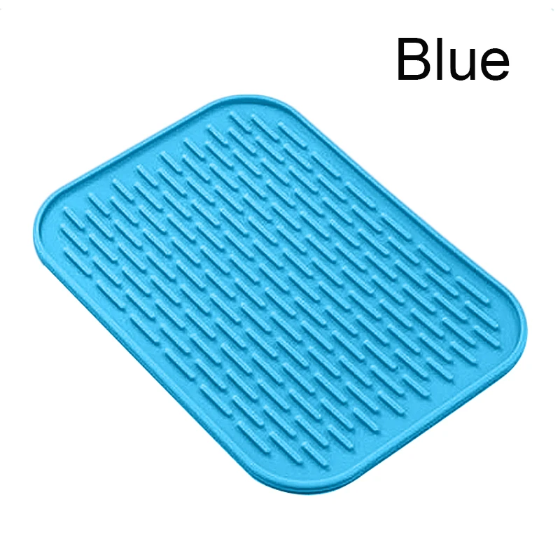 Blue Распродажа высокое качество квадратный силиконовые изоляция от горячей площадку Кухня горшок держатель пластины Коврики Чаши Коврики - Цвет: Blue