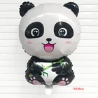 1 шт. 76X48cm с мультипликационным принтом панда, Фольга воздушные шары в Китае сокровище С Днем Рождения вечерние Декор дети воздуха воздушный шар globos гелием мяч
