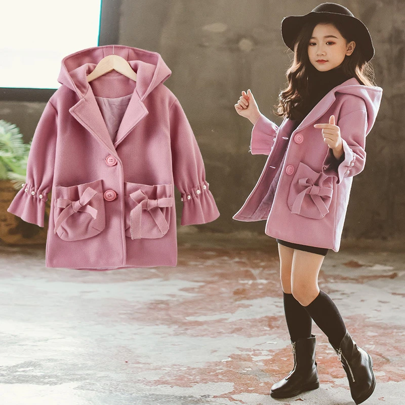 Одежда для малышей весенне осенняя верхняя одежда Хлопковый тренч с длинными